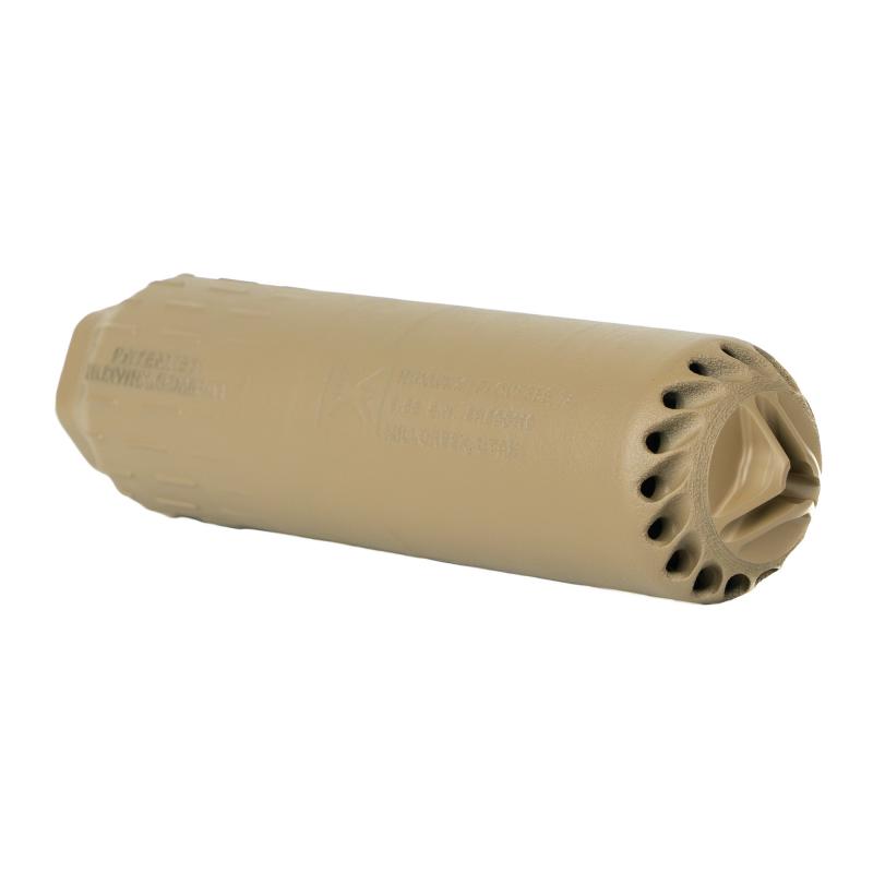 Flow 556 Ti Suppressor | 6.8" Long, 556NATO, 1/2x28 Flash Hider, Series Cerakote Finish, Flat Dark Earth, Grade 5 Titanium 3291