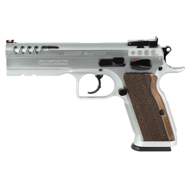 Stock Master, Semi-automatic, DA/SA, Steel Frame Pistol, 10MM, 4.75" Barrel, Hard Chrome Finish, Walnut Grips, Adjustable Sights, Ambidextrous Safety, 13 Rounds TF-STOCKM-10