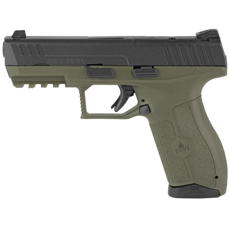 Masada Optics Ready, Semi-automatic, Striker Fired, Full Size, 9MM, 4.1" Barrel, Polymer Frame, OD Green, 17Rd, 2 Mags, 3 Dot Sights M9ORP17OD