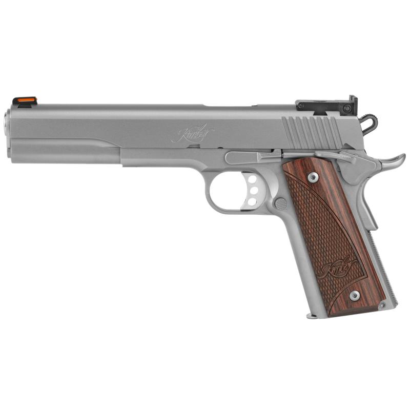 Stainless Target™ (LS) | 10mm, 6" Barrel, 8rd Magazine, Kimber Adjustable Rear Sight