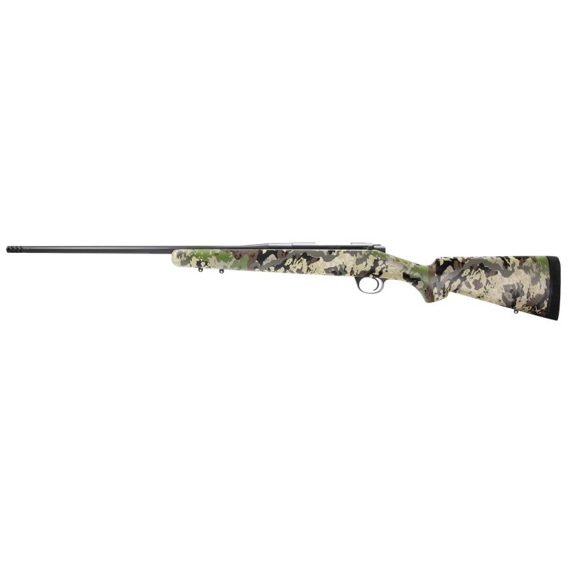 Mountain Ascent, Caza, Bolt Action Rifle, 6.5 Creedmoor, 22" Barrel, Threaded 7/16x28, Muzzle Brake, Matte Finish, Black, Synthetic Stock w/ Caza Camo, Finish, 4 Rounds 3000898