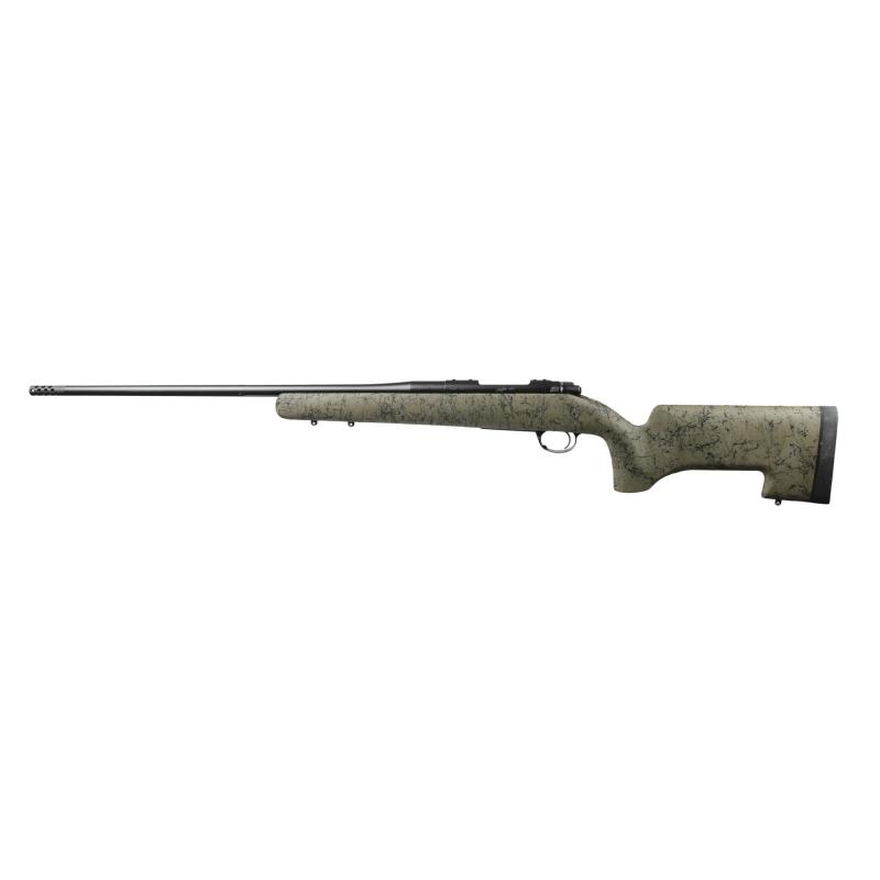 Moutain Ascent Peak, Bolt Action Rifle, 300 Winchester Magnum, 26" Threaded Barrel, 7/16x28 Thread Pitch with 5/8x24 Adapter, Muzzle Brake, Camo H-S Precision Stock, KimPro II Finish, Black, 4 Rounds 3000927