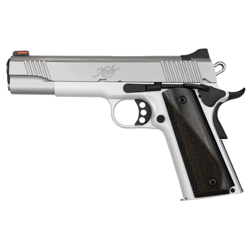 STAINLESS LW ARCTIC, 1911, Semi-automatic, Full Size, 9MM, 5" Barrel, Matte Finish, Silver, Laminate Grips, Fiber Optic, 9 Rounds 3700594