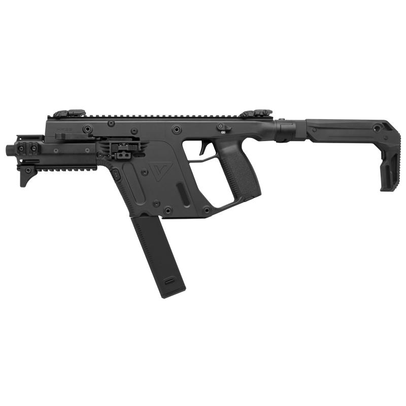 VECTOR SBR, Gen II, Semi-automatic, SBR, 45 ACP, 6.5", Black, Polymer, 13Rd, Threaded, Front/Rear Flip Sights, Polymer KV45-SBL30