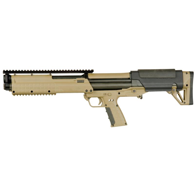 KSG | 12 Gauge 18.5 Inch Barrel 2.75 Inch Chamber Picatinny Rails Dual Magazine Tubes Desert Tan Finish 14 Rounds