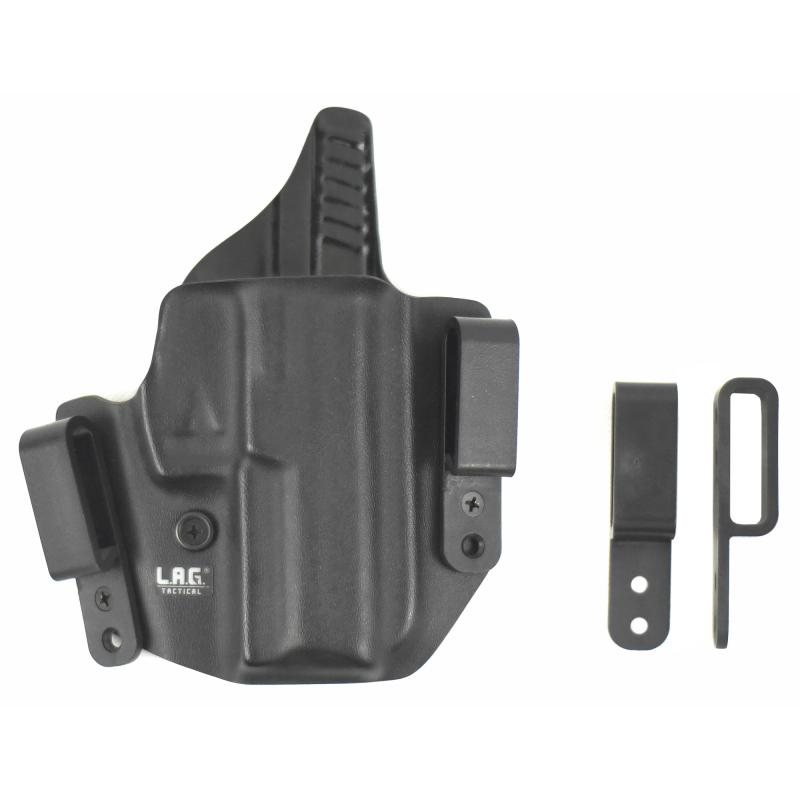 L.A.G. Defender, Inside the Waistband Holster, Fits Springfield Hellcat Pro, Kydex, Matte Finish, Black, Right Hand 3057