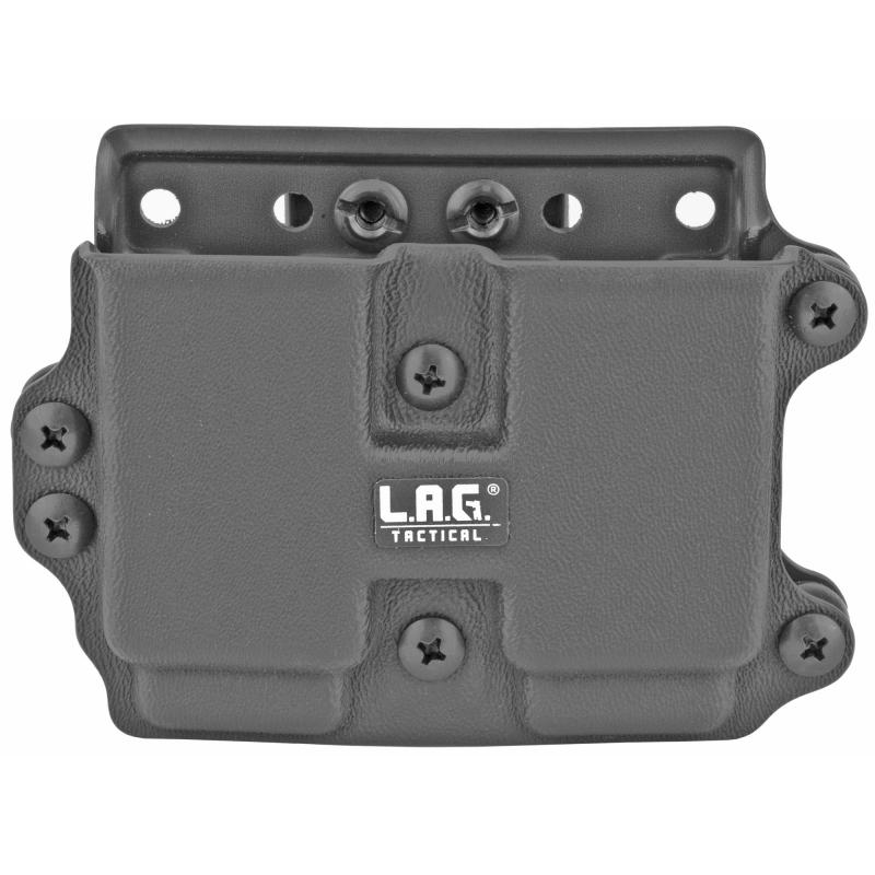 DMC M.C.S., Double Magazine Pouch, 9MM/40Cal, Fits Compact/Slim Magazines, Kydex, Matte Finish, Black 34008