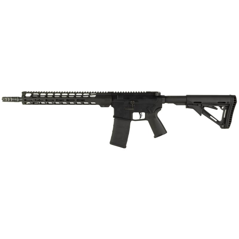 Raven, Optics Ready, Semi-automatic Rifle, AR-15, 223 Wylde, 14.5" Barrel with a Pinned and Welded Lantac Dragon Muzzle Brake that Brings the Barrel Length to 16", 1:7 Rifling, Matte Finish, Black, Flip-Up Iron Sights, 1 Magazine, 30 Rounds 01-FA-14-DELU