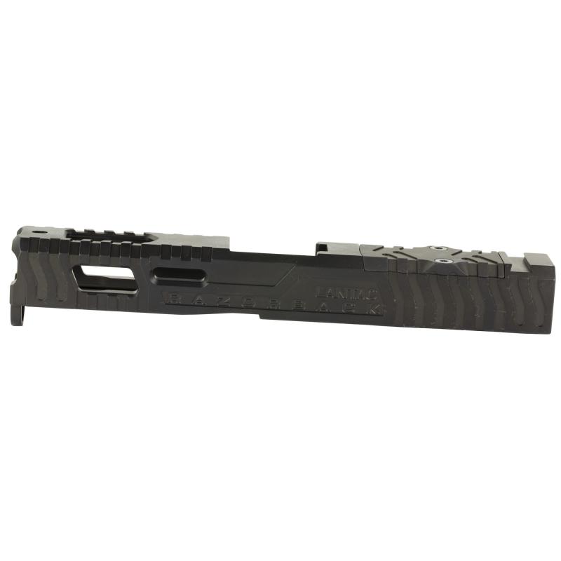 Razorback, Stripped Slide, Black Nitride, For Glock 19 Gen 1-3, Includes RMR Cut and Plate 01-GSS-GEN13-G19-LT