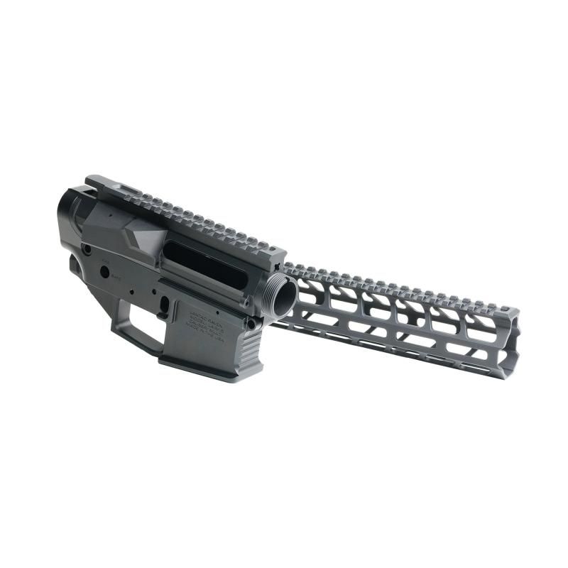 Raven AR-15 Billet Builder Set, Anodized Finish, Black, Includes Upper/Lower Receiver and 13.5" Spada M-LOK Rail with Mounting Hardware 01-RV-BSET-13-RAVEN