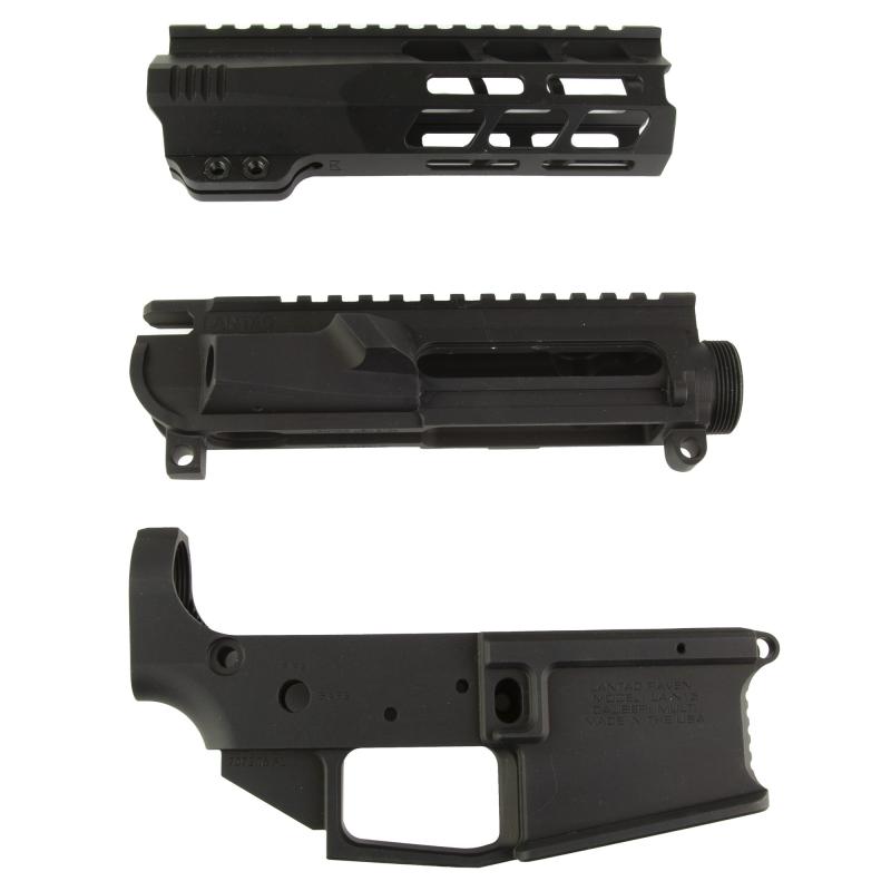 Raven AR-15 Billet Builder Set, Anodized Finish, Black, Includes Upper/Lower Receiver and 6.75" Spada M-LOK Rail with Mounting Hardware 01-RV-BSET-6-RAVEN