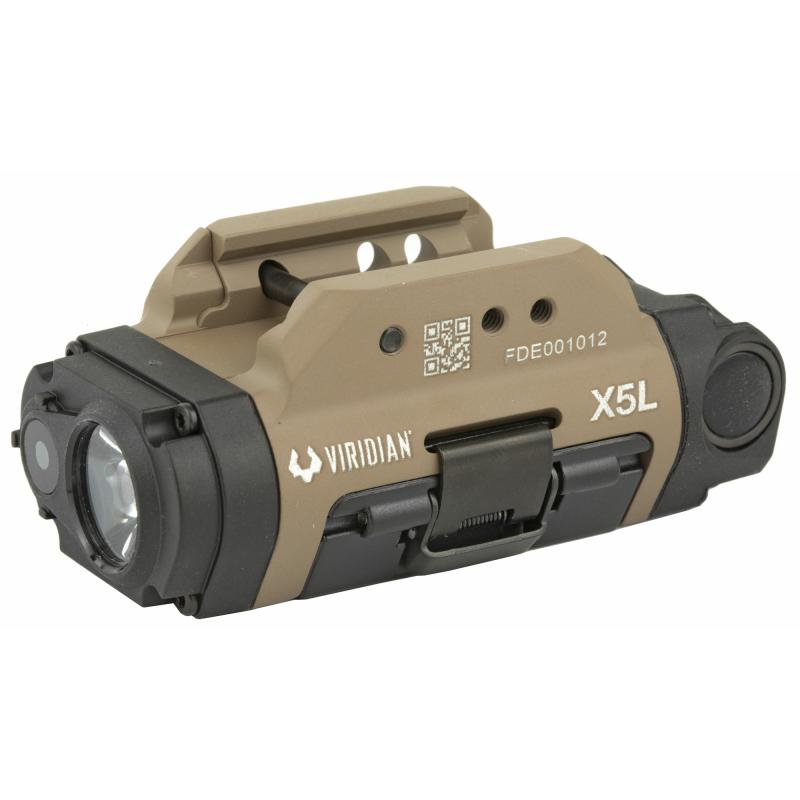 X5L Gen 3 Universal Mount Green Laser With Tactical Light (500 Lumens) Featuring INSTANT-ON, Removable Rechargeable Battery, Flat Dark Earth Finish 930-0016