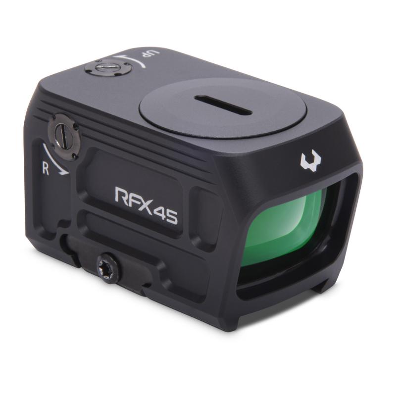 RFX45, Closed Emitter Optic, 3 MOA Green Dot, 1x24mm Obective, Compatible with Acro Footprint, Black, Includes MOS Adapter Plate 981-0051
