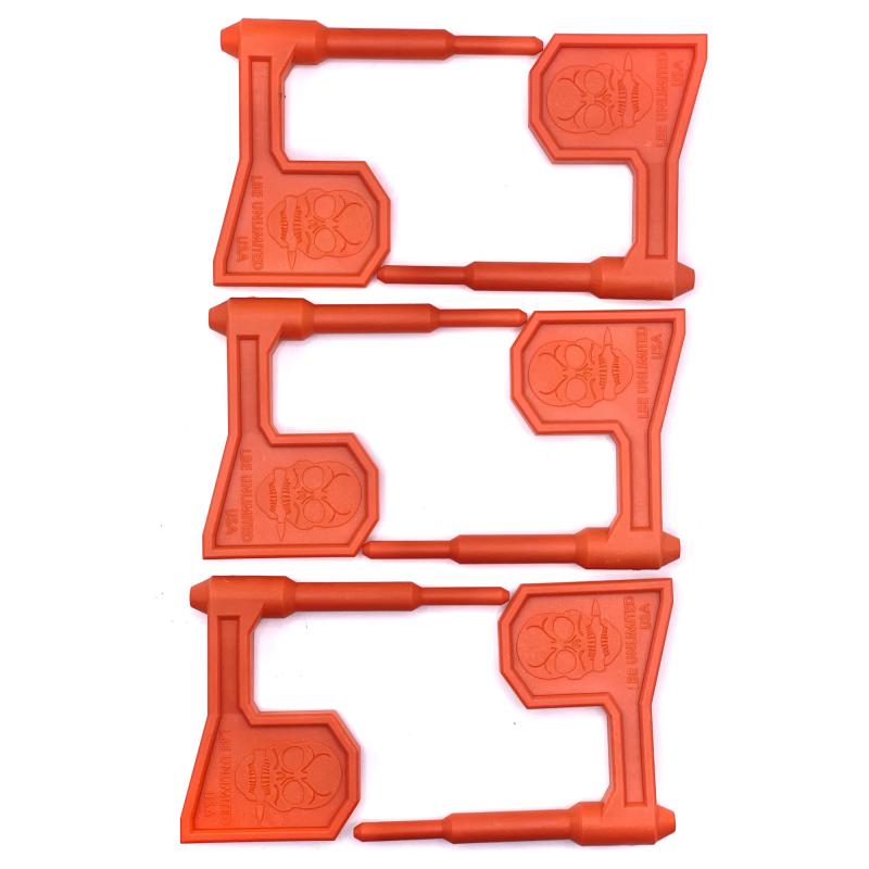 Chamber Flag, For Rifles, Plastic Construction, Orange, Pack of 6 CSFLG-RFL