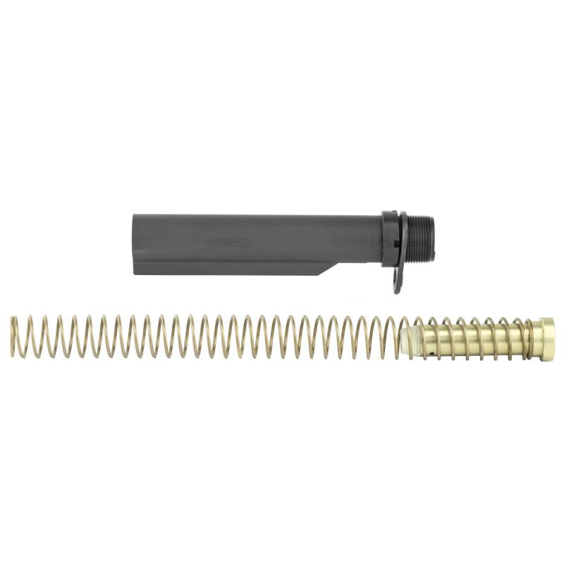 AR15 Milspec Buffer Tube Kit, Buffer Tube, Recoil Spring, Castle Nut, Receiver End Plate, Recoil Buffer, Colt Gray Finish MILBUFKT-CG