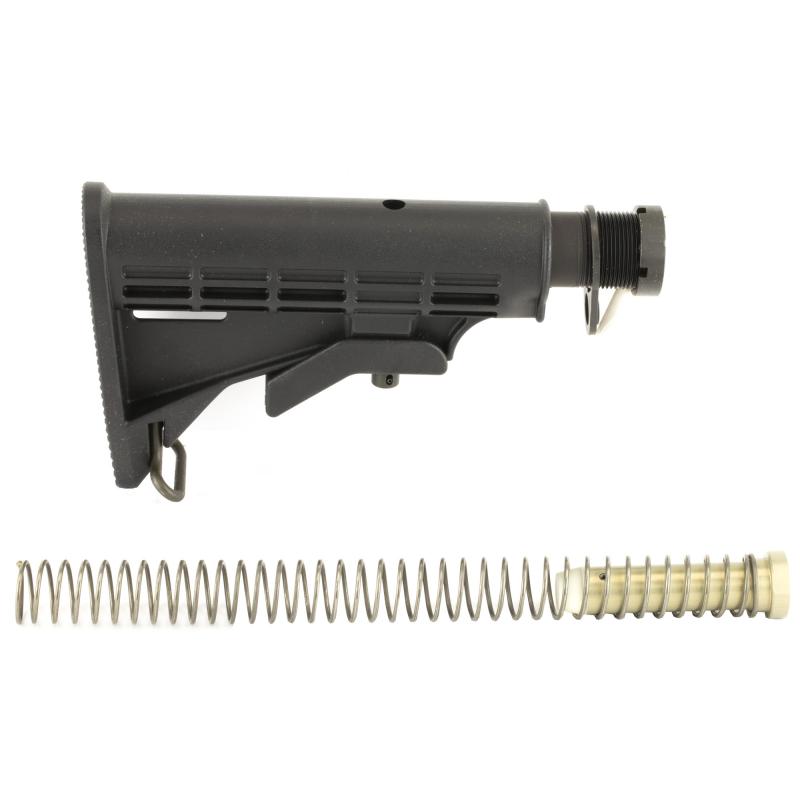 Complete Stock Kit, For AR-15, Contains Mil-Spec Stock, Buffer Tube, Castle Nut, Lock Plate MILSTKKT