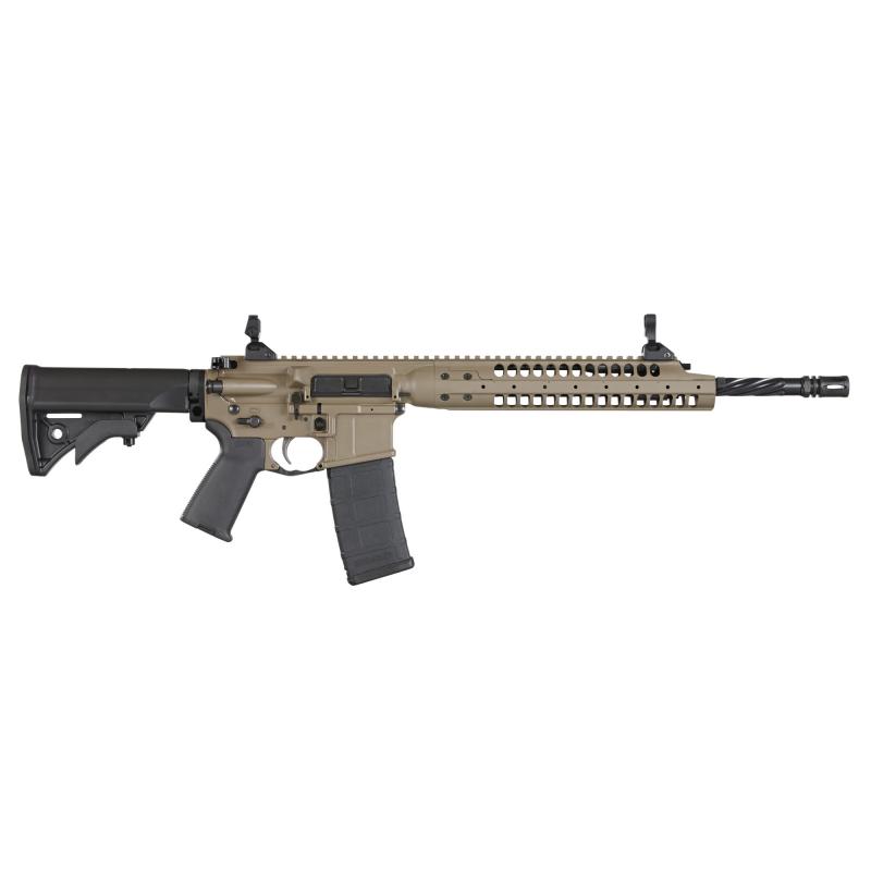 IC-A5 Rifle 5.56mm NATO 16.1 Inch Threaded Spiral Fluted Barrel 1/2x28 TPI LWRCI Adjustable Compact Stock Flat Dark Earth 30 Round