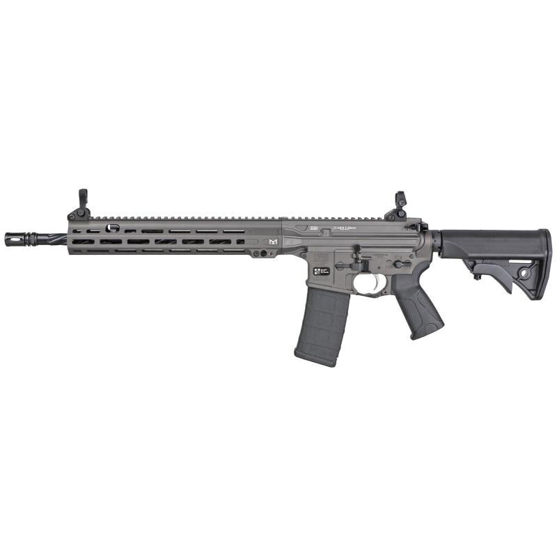 ICMKII, Semi-automatic Rifle, AR-15, 16.1" Threaded Barrel, Matte Finish, Tungsten Gray, LWRC Ultra Grip, LWRCI Compact Stock, 30 Rounds, 1 Magazine ICMKIIR5TG16