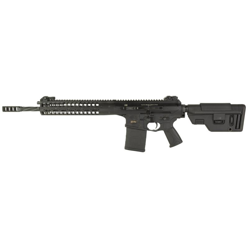 REPR MKII, Side Charge, Semi-automatic Rifle, AR, 308 Winchester/762NATO, 16.1" Cold Hammer Forged Spiral Fluted Barrel, Threaded 5/8x24, Black, B5 Systems Stock, Magpul MOE Plus Grip, LWRCI Skirmish Sights, ULTRA Muzzle Break, 30 Rounds, 1 Magazine, Amb