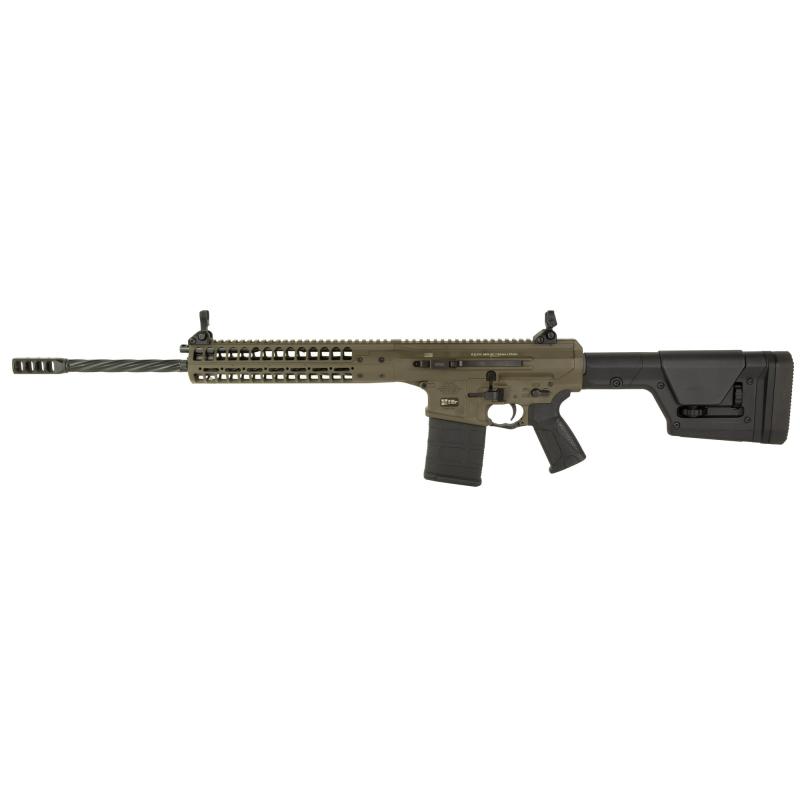REPR MKII, Semi-automatic Rifle, 308 Winchester/762NATO, 20" Spiral Fluted Barrel, Threaded 5/8x24, LWRC Ultra Muzzle Brake, Patriot Brown, Magpul PRS Stock, 20 Rounds, 1 Magazine REPRMKIIR7PBCF20SC