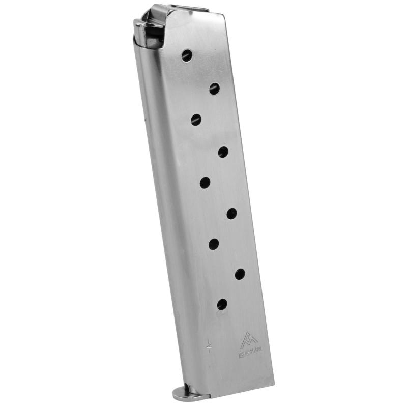 Magazine, 45ACP, 10Rd, Fits 1911, Nickel MGCG4510N