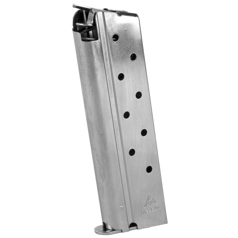 Magazine, 10MM, 8Rd, Fits 1911, Nickel MGCGOV10N