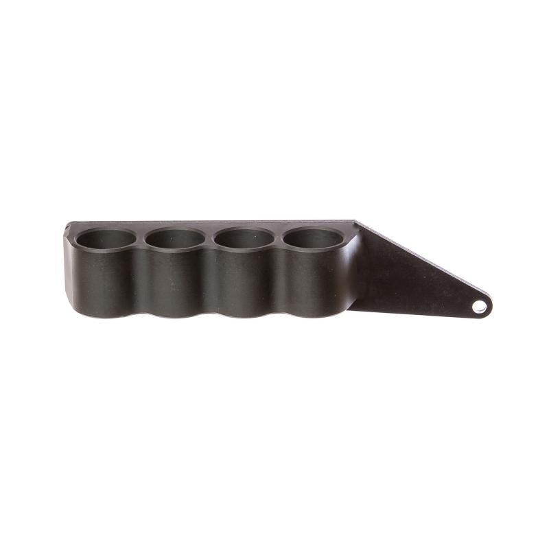 SureShell, 4-Shell Side Saddle, Fits Moss 500/590A1/Mav88, 12 Gauge, Left Side, Matte Finish, Black 91240