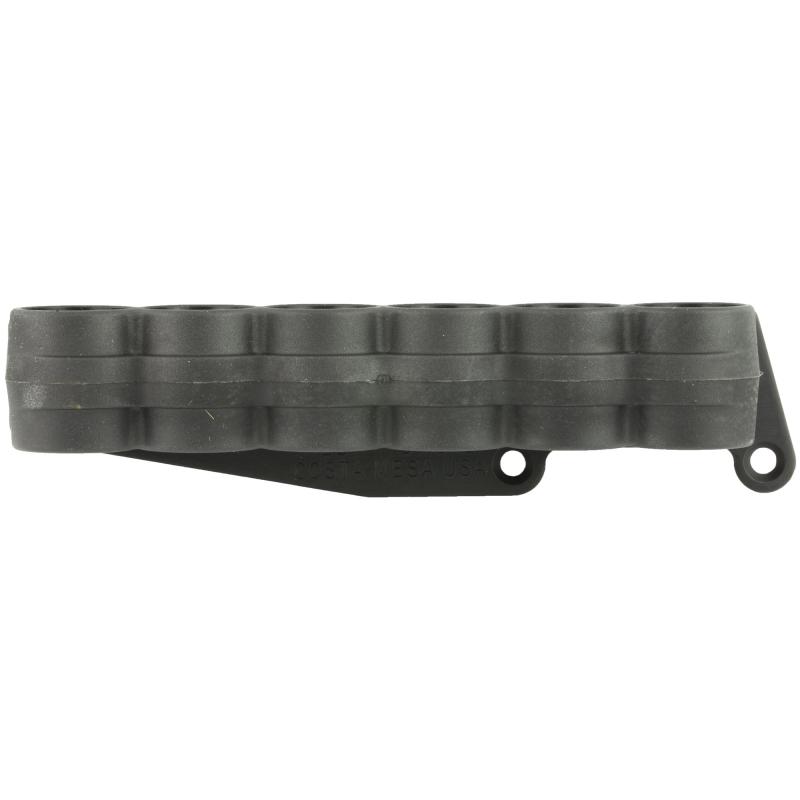 SureShell Carrier, 6-Shell Side Saddle, 12 Gauge, Fits Remington, On-gun shotshell carriers, Black Finish 94740