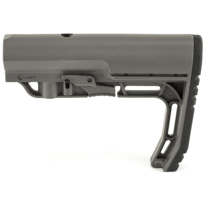 Battlelink Minimalist Stock Military for Mil Spec Size 1.148 Diameter Receiver Extensions Gray