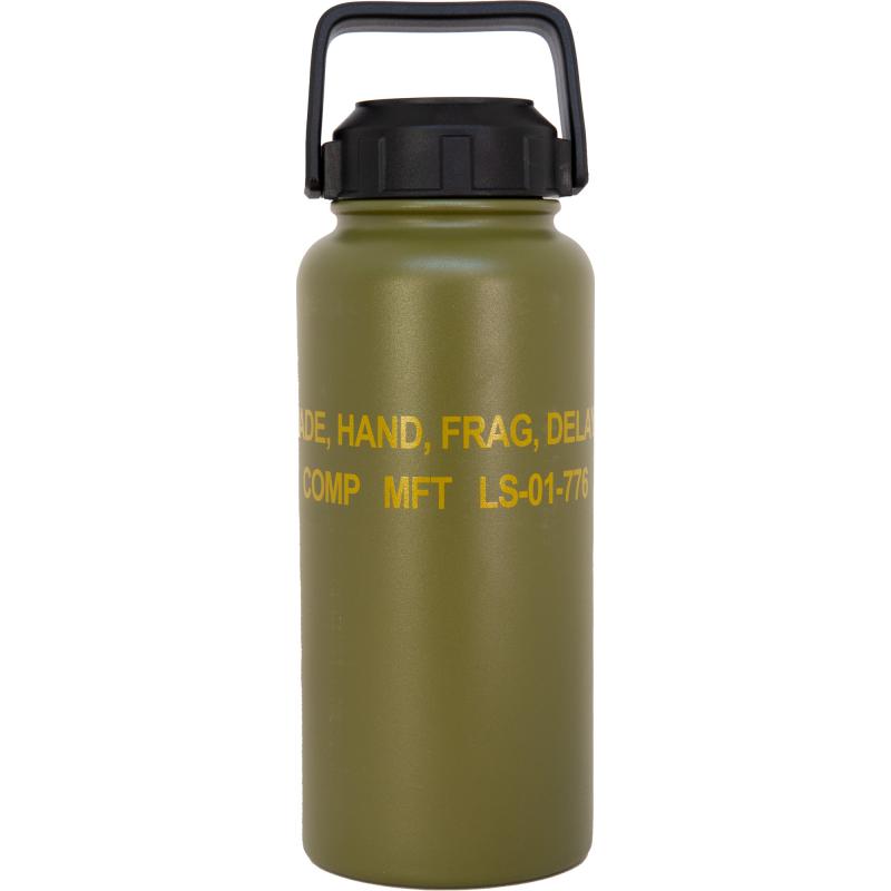 Mission First Tactical, M67 Drinkware, Frag Bottle, 32 oz, Green DM67-32