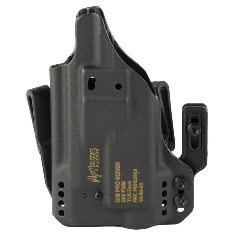 Pro Holster, Inside Waistband Holster, Ambidexrous, For Sig P365 with TLR-7, Kydex, Includes 1.5" Belt Attachment, Black H5-SIG-1-WL-7
