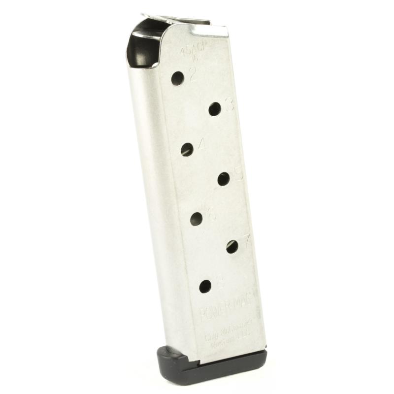 Power Mag Magazine For 1911 .45 ACP 8 Round Stainless Steel