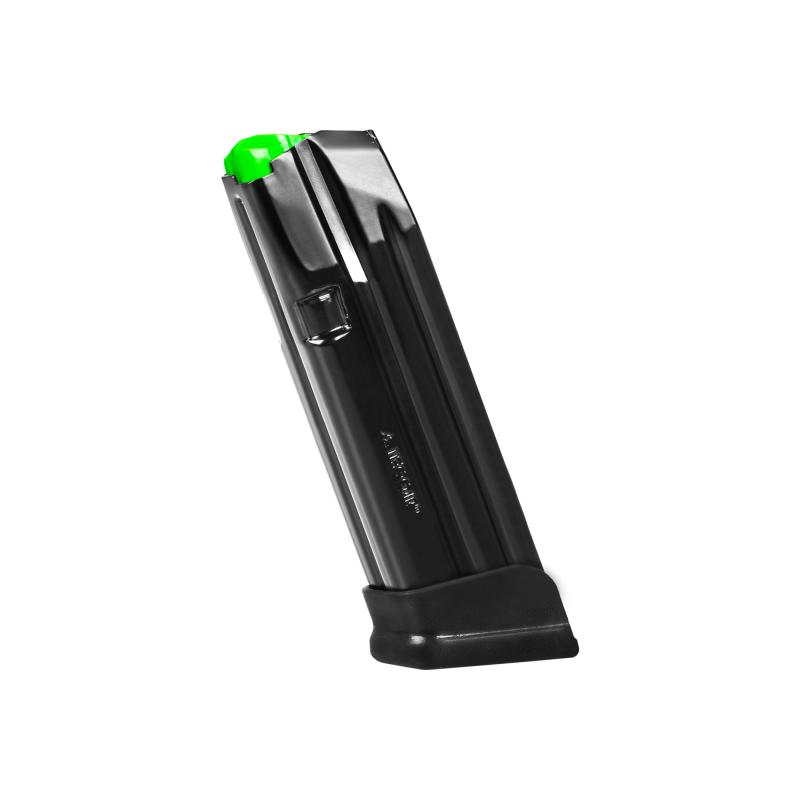 Magazine, 9MM, 18 Rounds, Extended Fit, Fits GLOCK 19, Anti-Friction Coating, Black MGG191800A