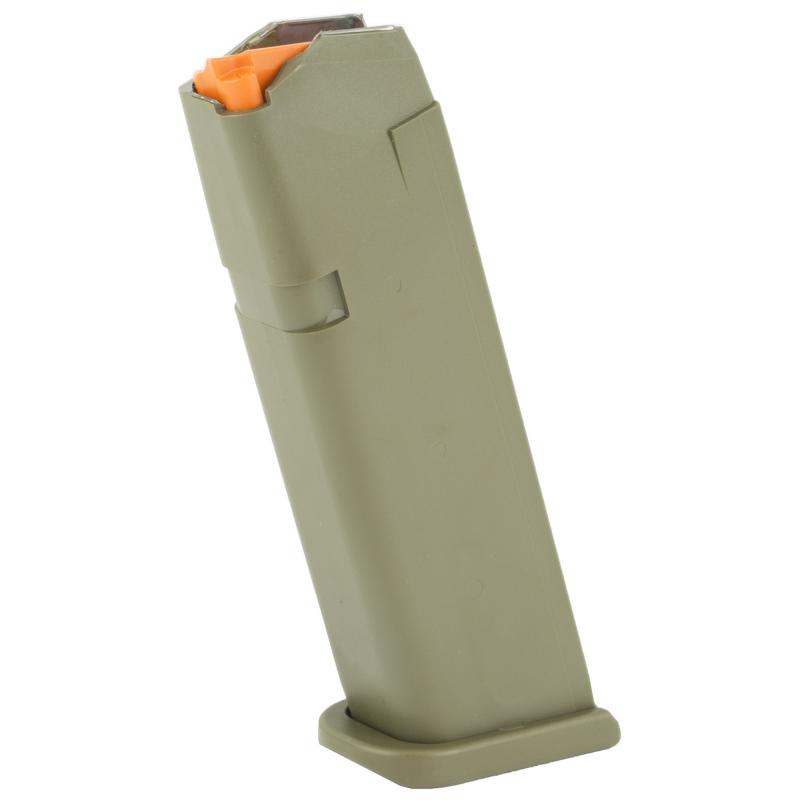 OEM Magazine, 9MM, 17Rd, Fits GLOCK 17/34, Cardboard Style Packaging, OD Green Finish 47458