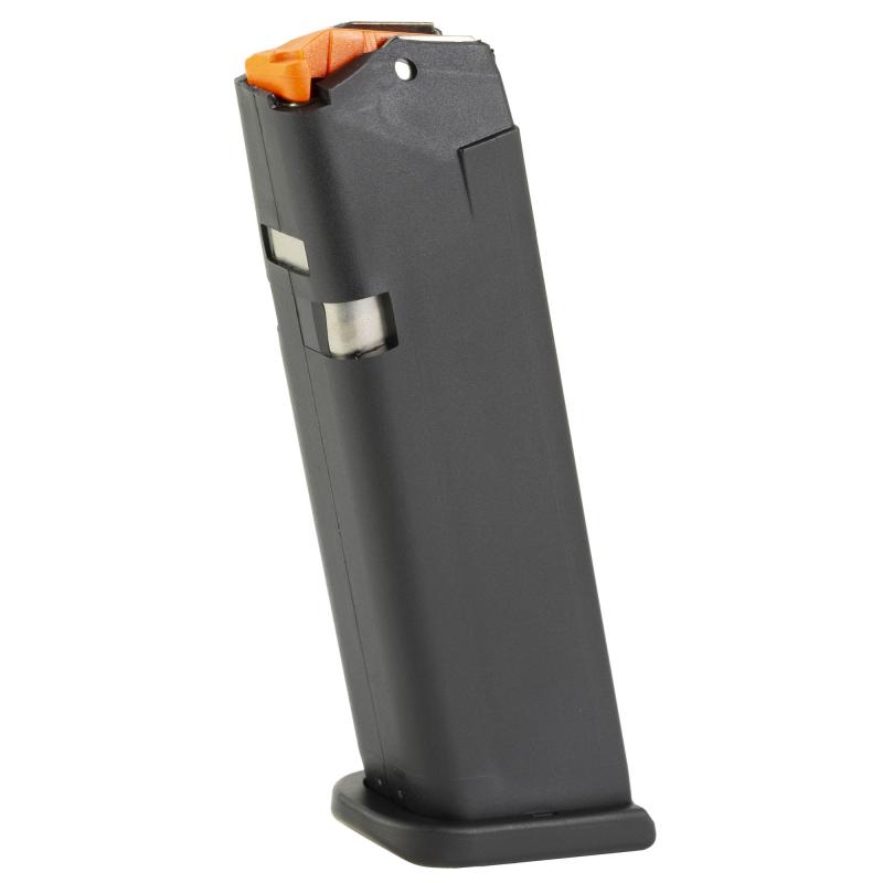 OEM Magazine, 40 S&W, 10 Rounds, Fits GLOCK 22/35, Cardboard Style Packaging, Polymer, Black, Orange Follower, Gen5 65280