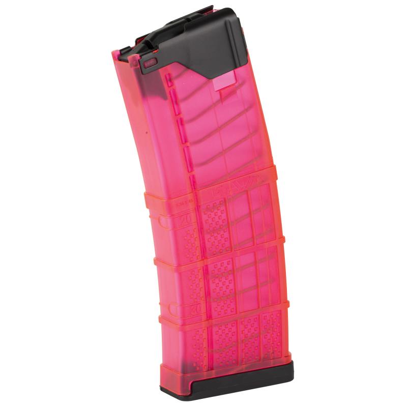 Magazine, L5 Advanced Warfighter, 223 Remington/556NATO, 30 Rounds, Fits AR Rifles, Polymer, Translucent Pink 999-000-2320-51