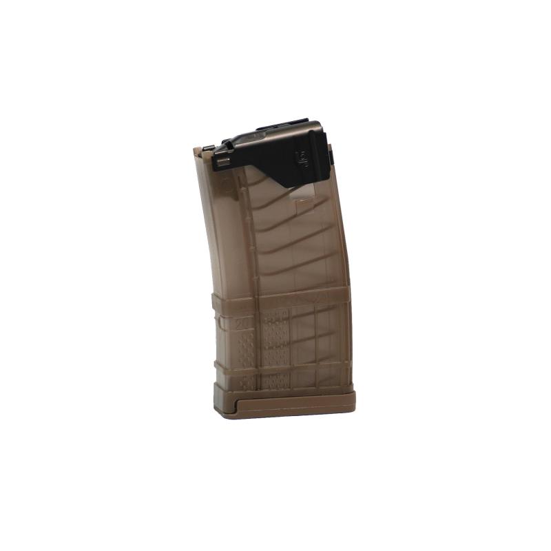 Magazine, L5AWM GEN 2, 223 Remington/56NATO, 20 Round, Fits AR Rifles, Steel/Polymer Hybrid, Translucent Dark Earth L5-G2-20-TDE
