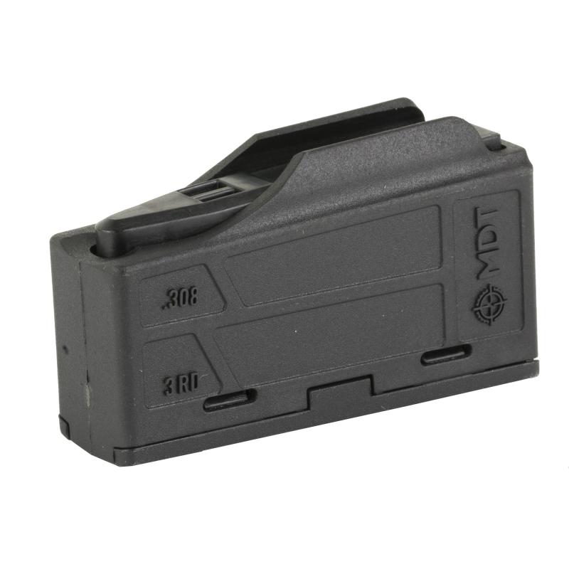 Magazine, Polymer, 308 Winchester/6.5 Creedmoor, 3 Rounds, Black, Fits Short Action AICS Pattern 105089-BLK