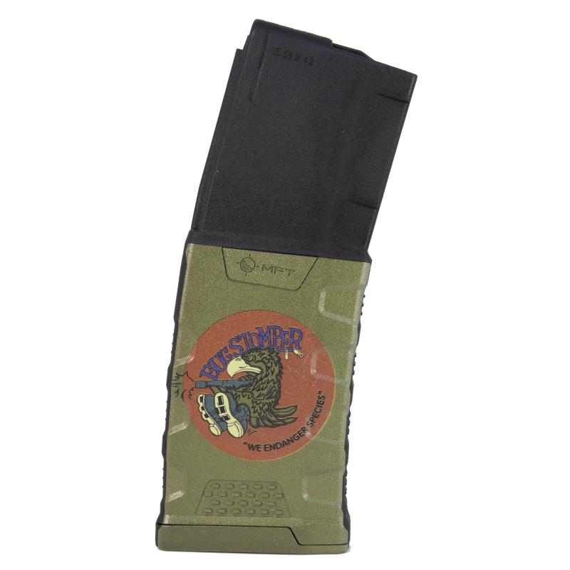 Magazine 30Rd, .223 Remington, 556 NATO, Alien's Bug Stomper Edition, Fits AR-15 EXDPM556D-ABS