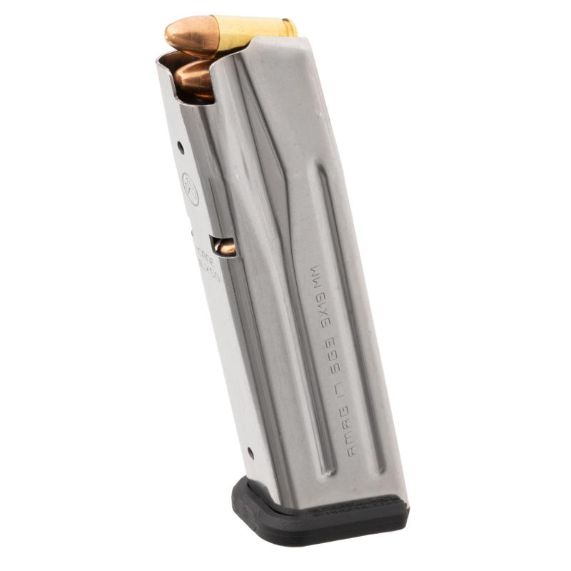 Magazine, AMAG 17 SG9, 9MM, 17 Rounds, For Sig P320, Stainless Steel Finish, Silver MAG1331-SST