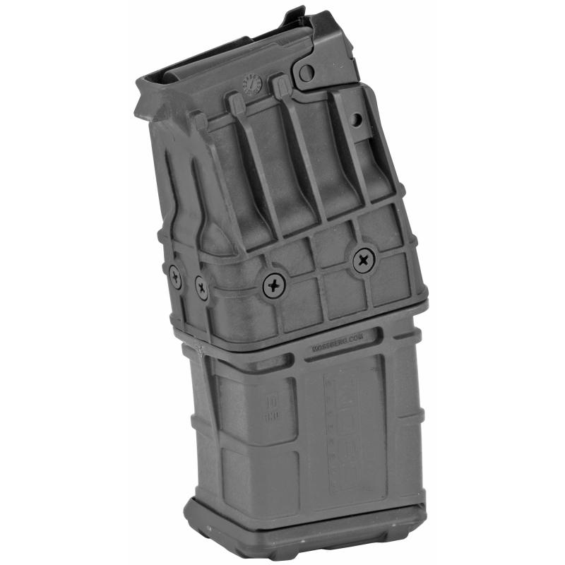Double Stack Magazine, Fits Mossberg 590M, 12Ga, 10Rd,Black 95138