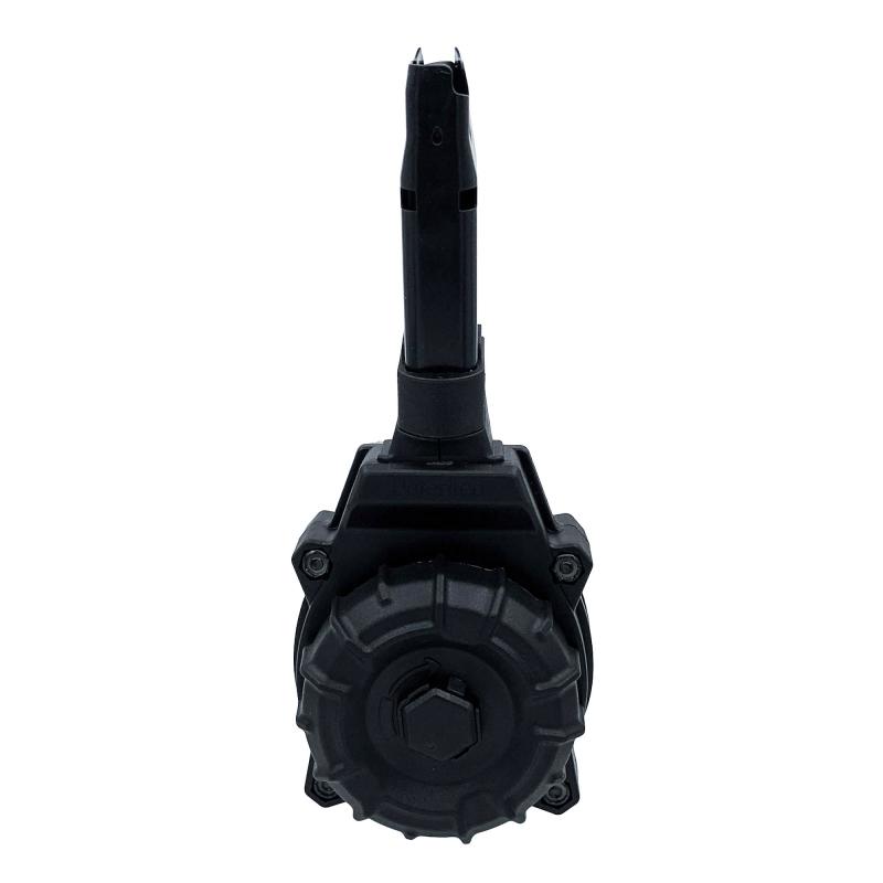 Drum Magazine, .380ACP, 30 Rounds, Fits Sig P365 380ACP, Polymer Construction, Black DRM-A107