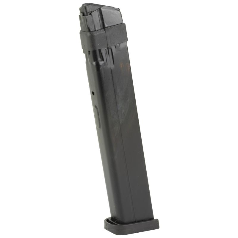 Magazine, 9MM, 28 Rounds, For Glock 43X/48, Steel Construction, Blued Finish, Black GLK-A23