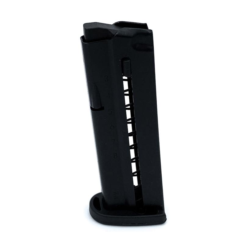 Magazine, 9MM, 8 Rounds, Fits Smith & Wesson Shield EZ, Steel Construction, Black SMI 38