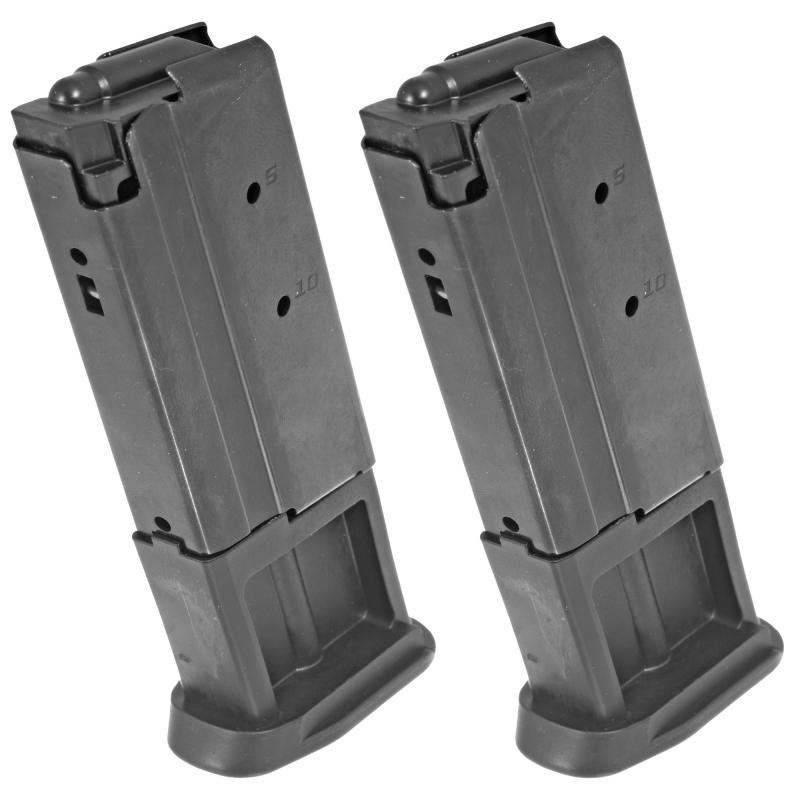 Magazine, 5.7X28MM, 10Rd, Black, Fits Ruger-57, 2 Pack 90712