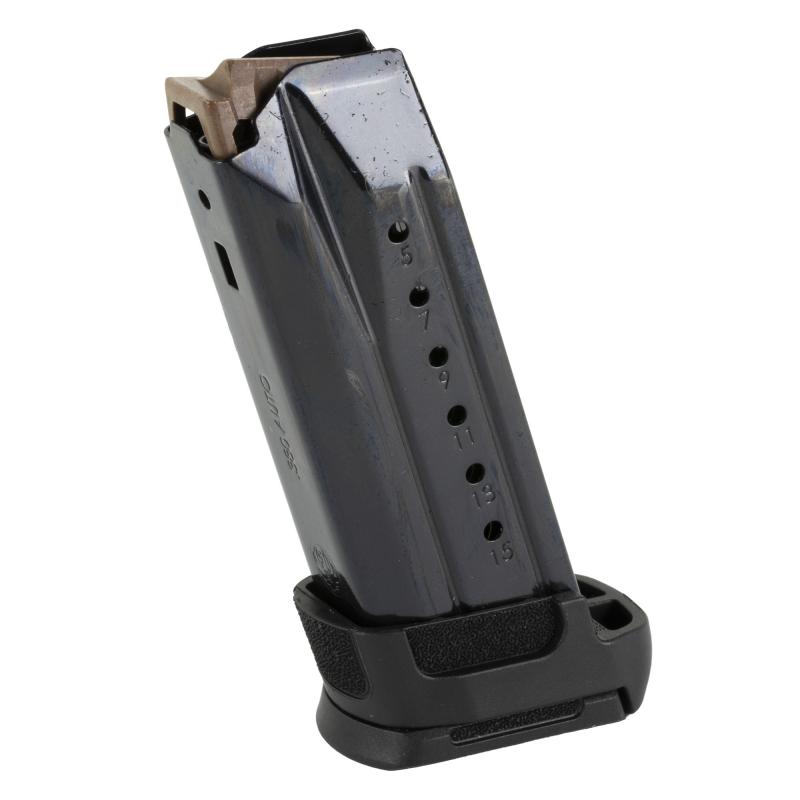 Magazine, 380 ACP, 15 Rounds, Fits Ruger Security-380, Steel, Black 90730
