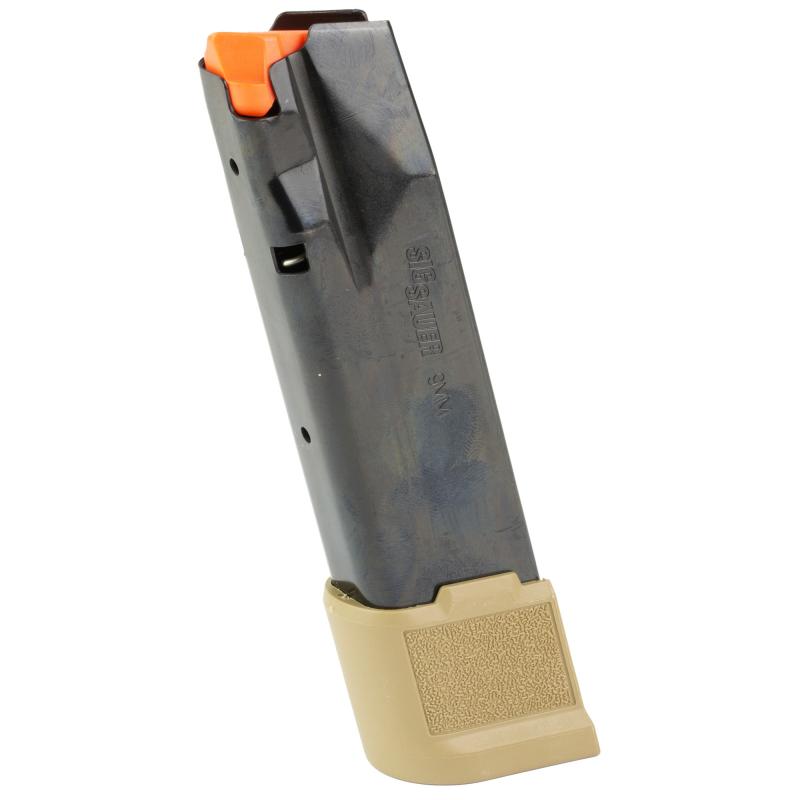 Magazine, 9MM, 21 Rounds, Fits Sig P365 X-Marco, Steel, Coyote Base 8901595