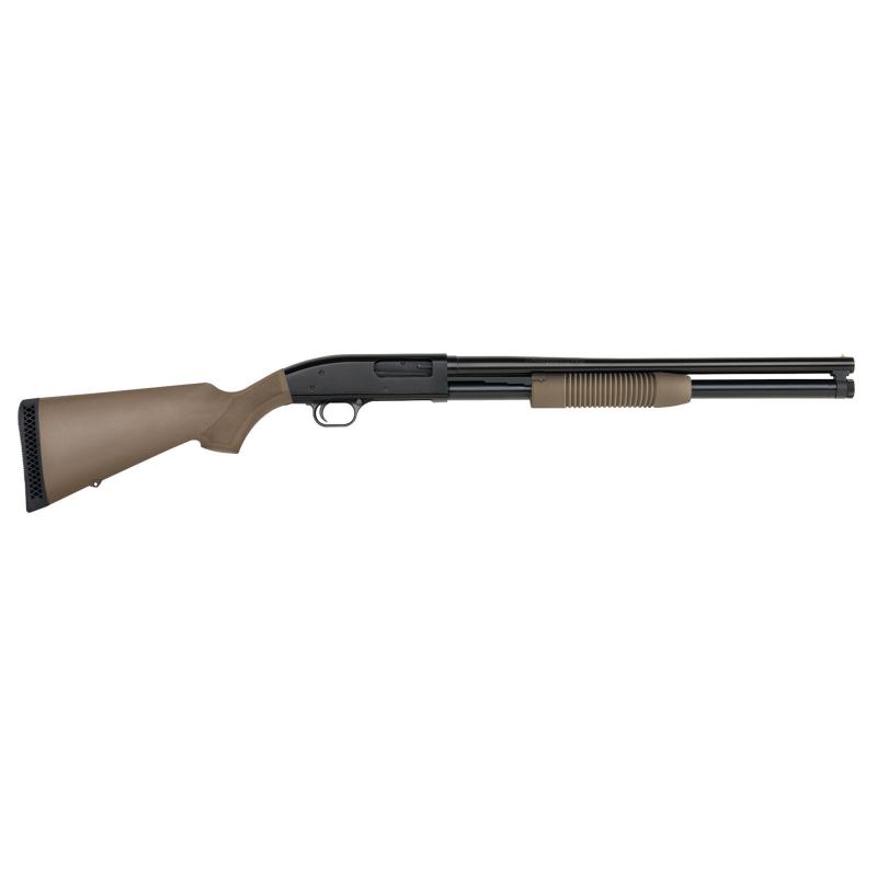 88 Maverick, Pump Action Shotgun, 12 Gauge, 3" Chamber, 20" Barrel, Cylinder Bore, Blued Finish with Flat Dark Earth Synthetic Stock, Bead Sight, 7Rd 31048