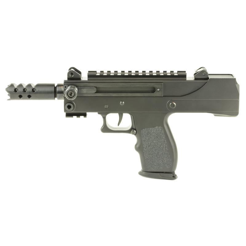 MPA57DMG, Semi-automatic Pistol, 5.7x28mm, 5" Threaded Barrel, Aluminum Frame, Black Finish, 20Rd, Side Cocker, Scope Mount, Adjustable Sights MPA57DMG