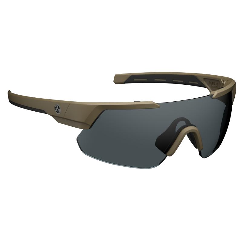Defiant Eyewear, Flat Dark Earth Frame with Gray Polarized Lens MAG1044-1-245-1100